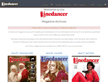 Tablet Screenshot of linedancermagazine.com